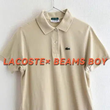 LACOSTE (라코스테) x BEAMS BOY 별주 피케 원피스 베이지