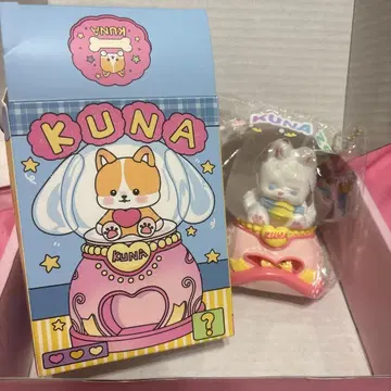 KUNA 스퀴즈 가챠가챠 화이트 포메라니안 강아지