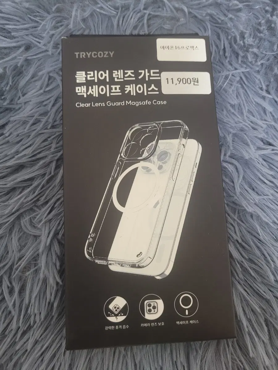 [새상품] 트라이코지 아이폰 16 프로맥스 클리어 렌즈 맥세이프 케이스