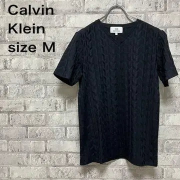 [ Calvin Klein ] 캘빈클라인 T셔츠 M 사이즈 블랙