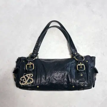 00s Leather gimmick design handbag y2k