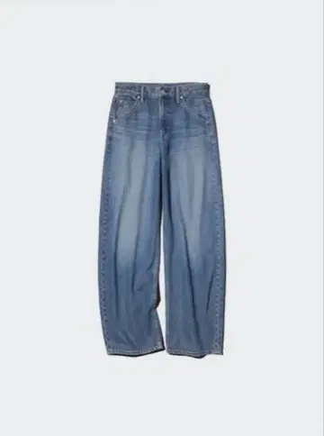UNIQLO 배기 배럴 레그 진 데님 블루 27 유니클로
