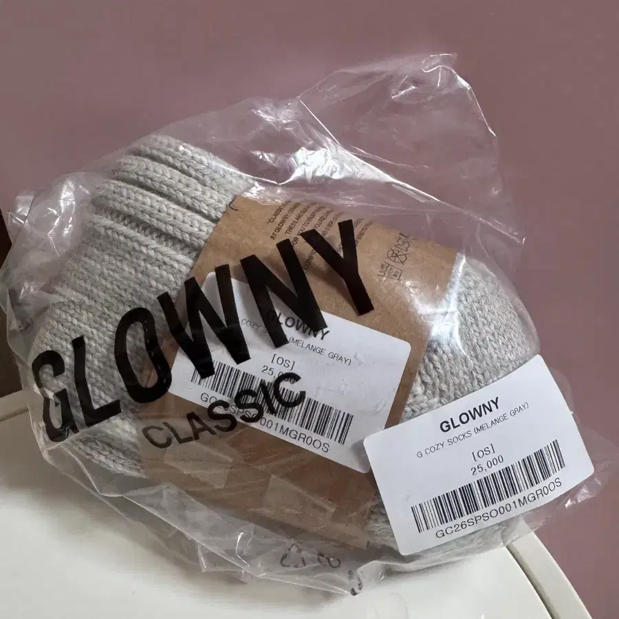 미사용새제품) 글로니 G COZY SOCKS (MELANGE GRAY)
