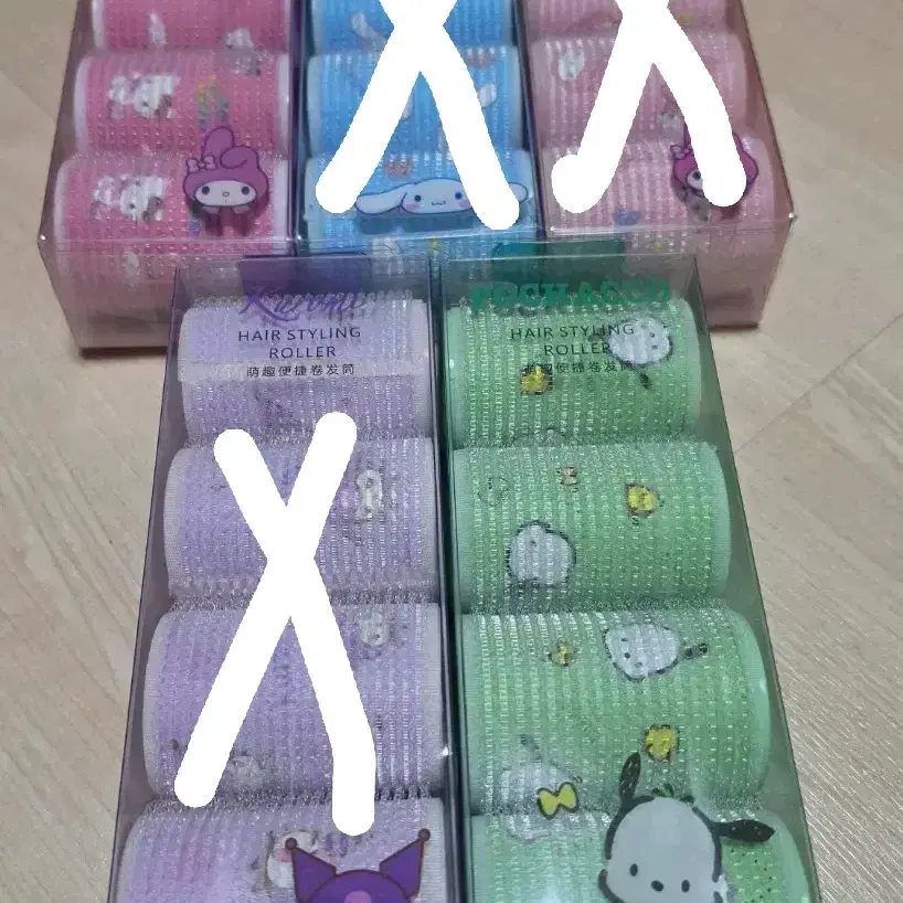 키티 시나 마멜 쿠로 포차 헤어롤 구르포 새상품 (각당단가)