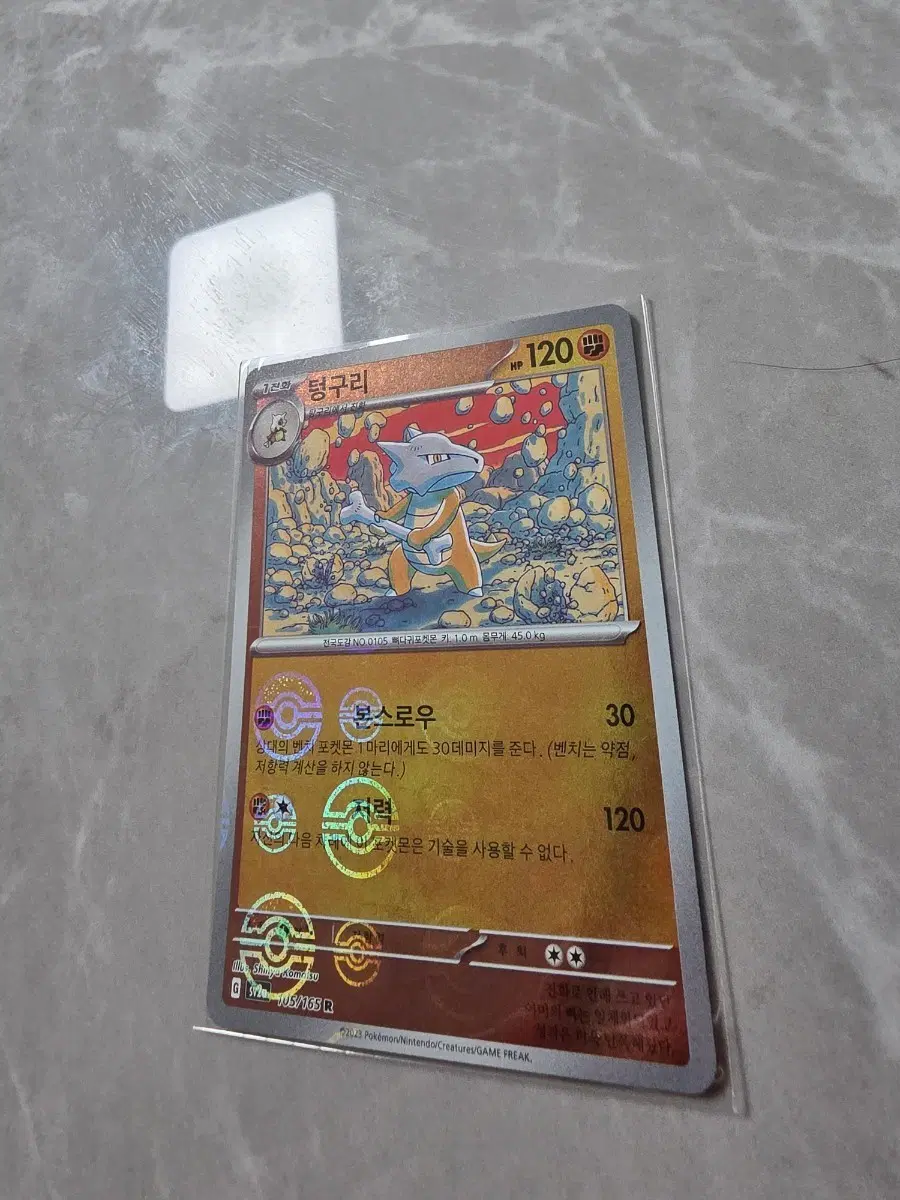 포켓몬카드 텅구리 r 몬스터볼