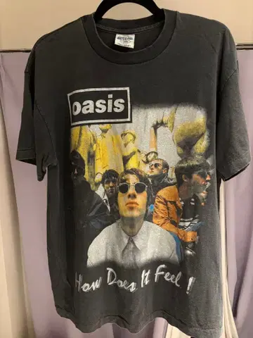90's 빈티지 구제 의류 oasis 오아시스 밴드 T셔츠 락 T셔츠