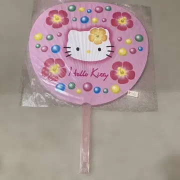 헬로키티 부채 하이비스커스