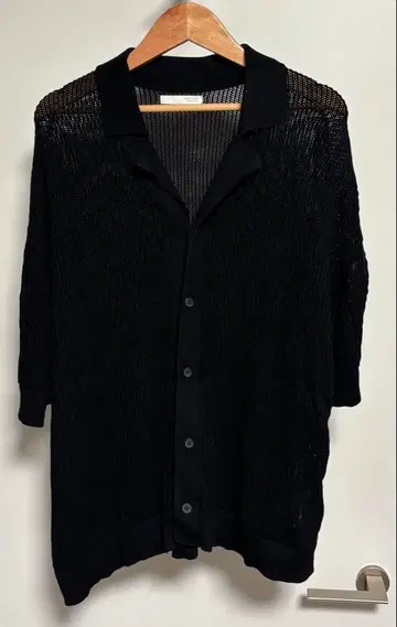 ZARA 반팔 니트 스웨터 블랙 L 사이즈