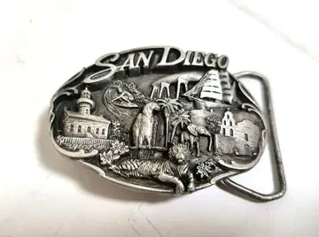 SAN DIEGO 산디에고 빈티지 벨트 버클 실버 컬러