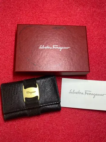 Salvatore Ferragamo 키케이스 바라 블랙 박스형