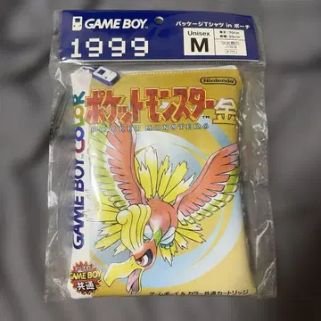 GAME BOY 포켓몬스터 금 패키지 T셔츠 M