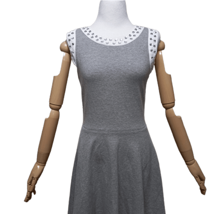 이태리 브랜드 모스키노 정품 여자 여름 멀티큐빅 여성민소매티셔츠원피스85