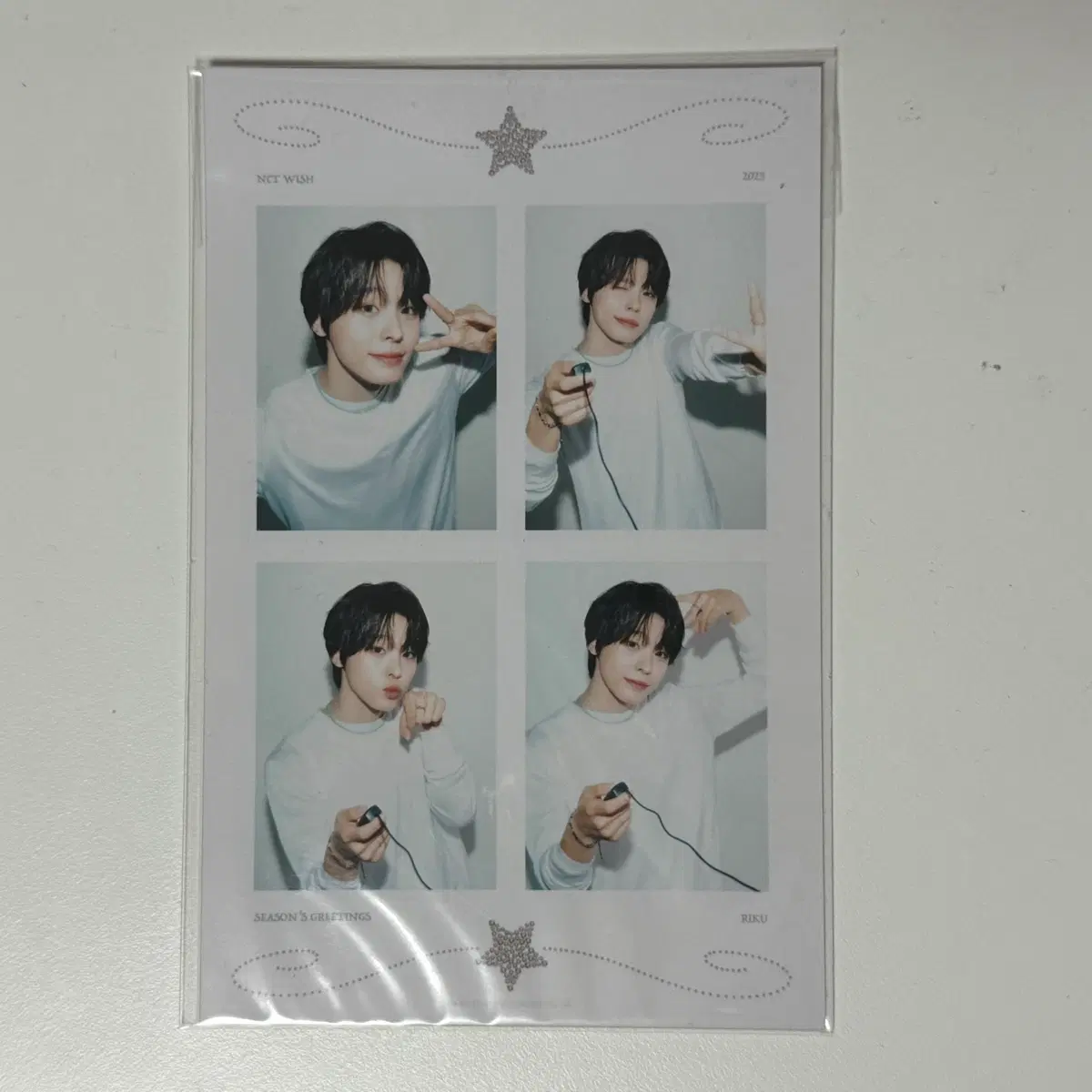위시 리쿠 시즌그리팅 2025 네컷 시그 굿즈