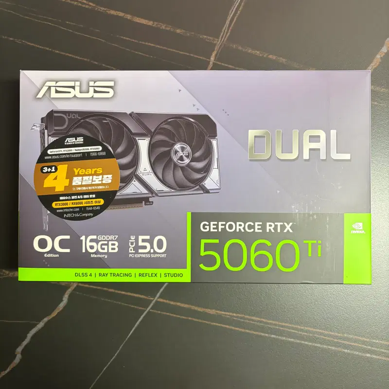 ASUS RTX 5060 Ti 16GB DUAL 미사용