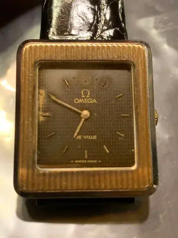 OMEGA DE VILLE 스퀘어 남성용 손목시계