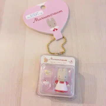 산리오 캐릭터즈 마론 크림 미니어처 패키지 참 키링