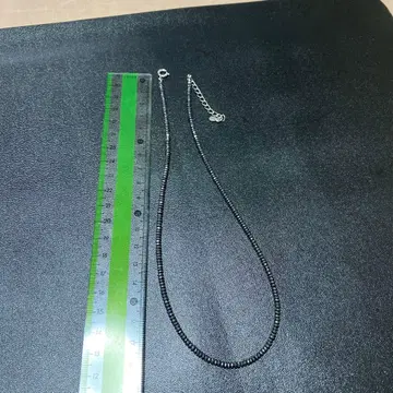 925 각인 블랙스톤 목걸이 블랙 다이아몬드 같은 빛이 나옴