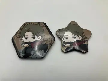 요시와라 대염상 치폿케 별 모양 육각형 캔뱃지 아부토