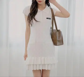 Chico 케이블 폴로 미니 원피스