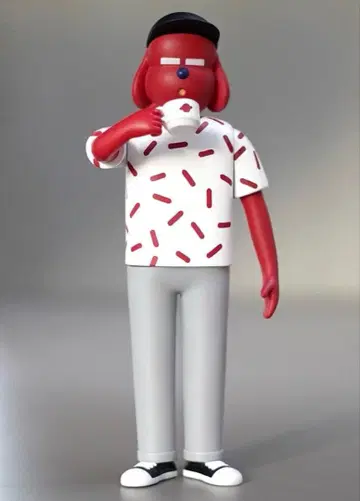 한정판 30개 JUN OSON / RED DOG 콜라보 피규어
