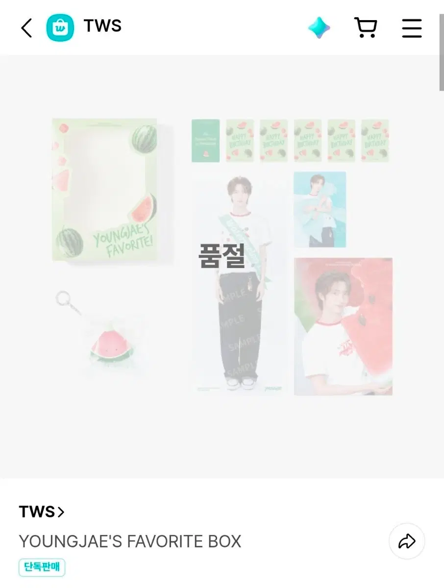 TWS 영재 생일박스