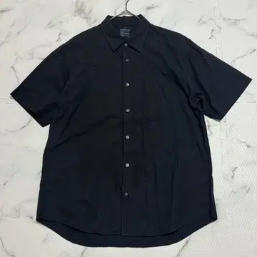 새상품급 무인양품 반팔 셔츠 블랙 XL FJ306
