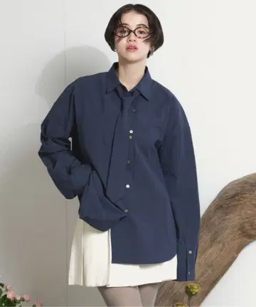 loin nuit nuance button shirt 네이비