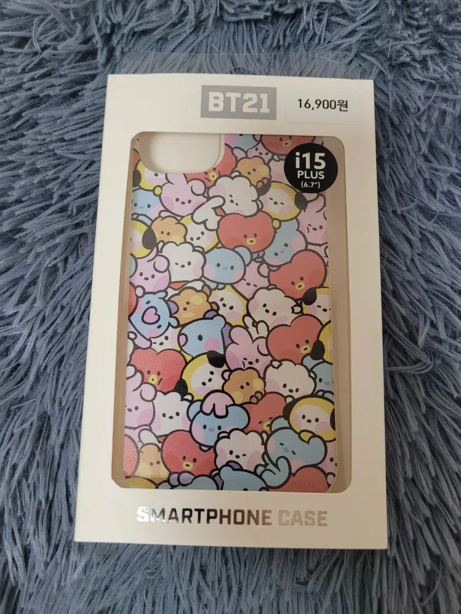 [새상품] BT21 아이폰 15 플러스 미니니 투명 케이스
