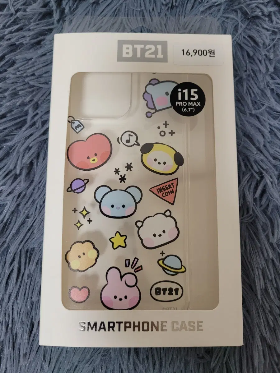 [새상품] BT21 아이폰 15 프로맥스 미니니 투명 케이스