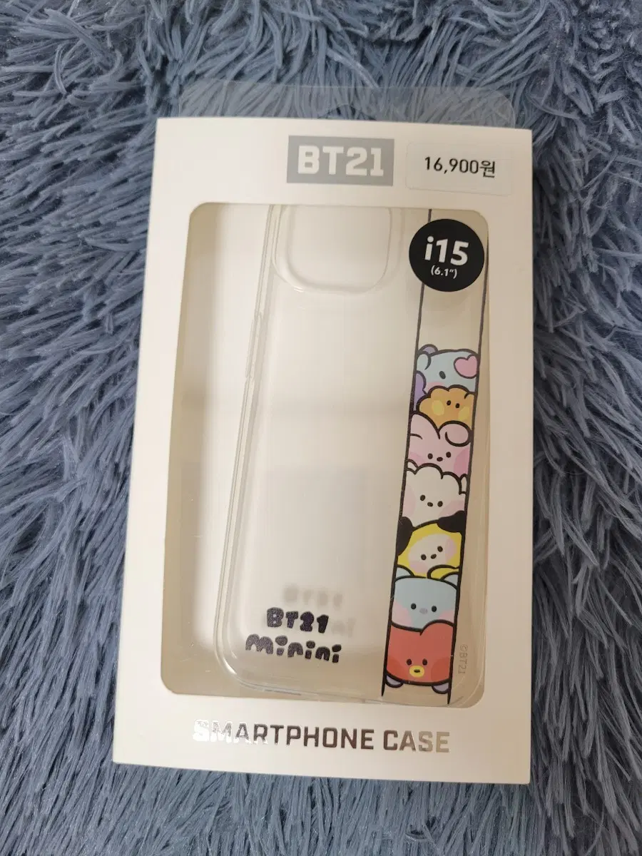 [새상품] BT21 아이폰 15 미니니 투명 케이스