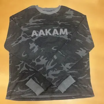AAKAM 와플 카무플라주 롱 슬리브 그레이