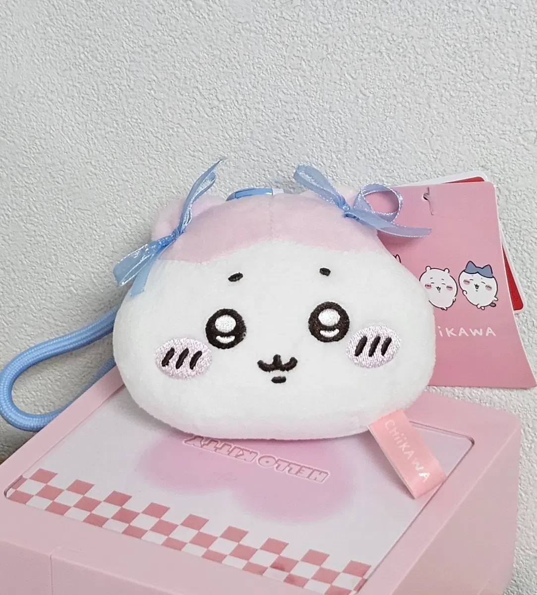 [하치와레] 치이카와 먼작귀 리본 페이스 얼굴 인형 키링