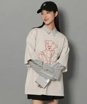 PAGE BOY Anui GRM 베어 T셔츠 메가 L 사이즈