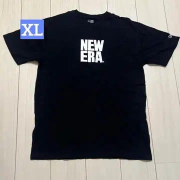 NEW ERA 블랙 프린트T셔츠 XL