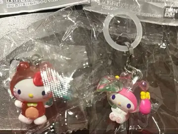 산리오 케로케로 파티 메지루시 액세서리 키티 마이멜로디 2세트