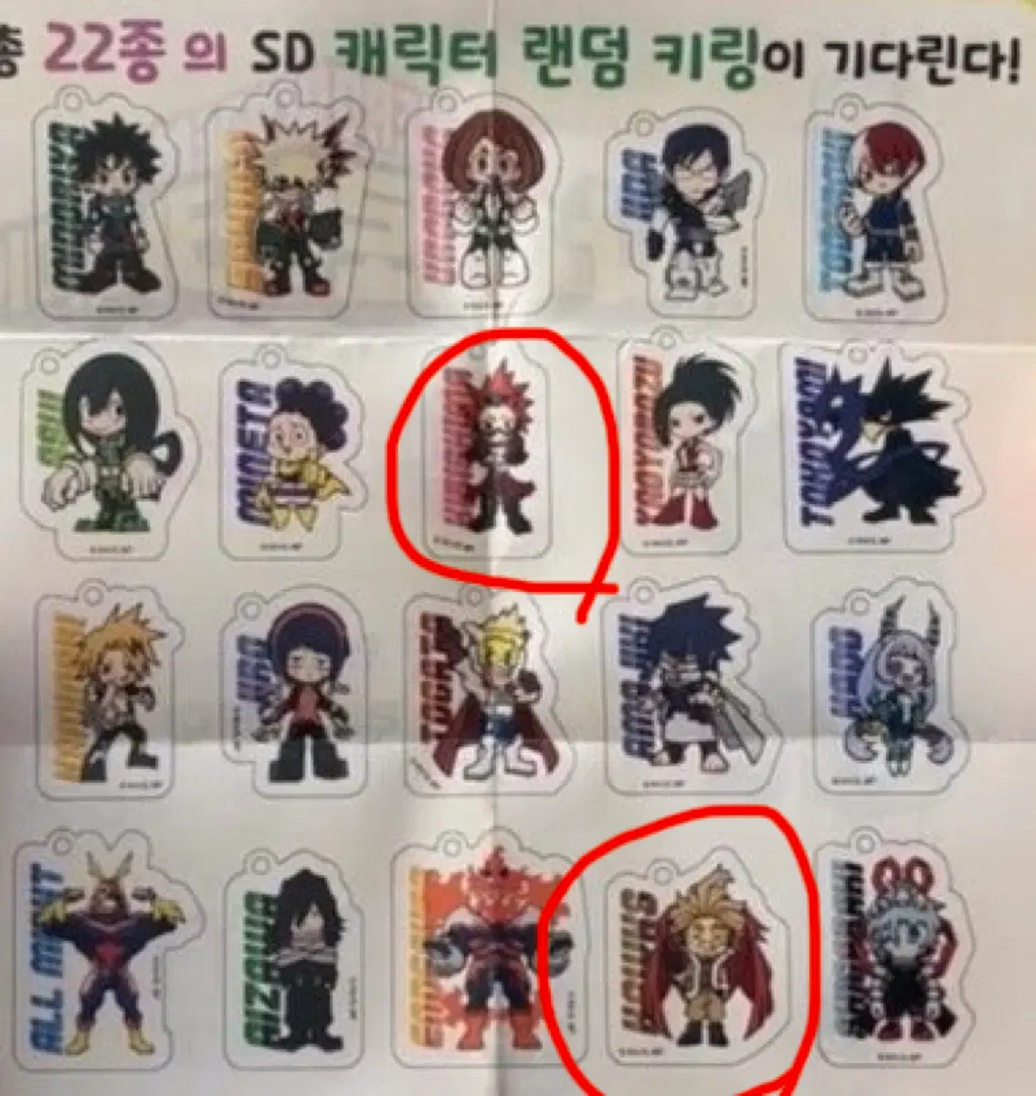 [캡슐O/미개봉] 나히아 히로아카 해피캔디 랜덤 키링 가챠