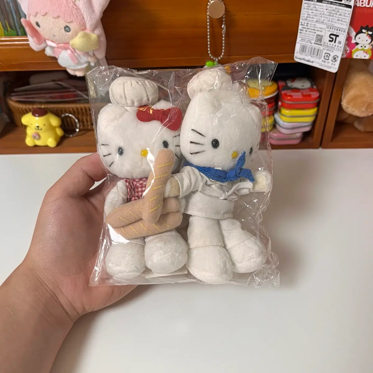 고전키티 헬로키티 다니엘 제빵 마스코트 인형