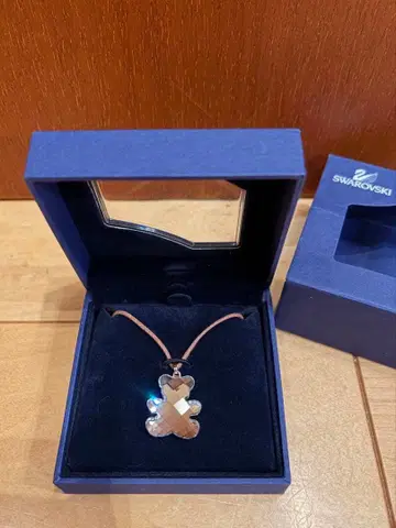 SWAROVSKI 테디베어 목걸이 917349 제조 중지 레어 박스 포함