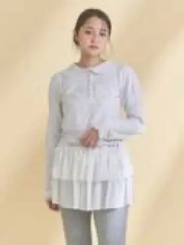merry jenny 메리제니 frilly poro tops 그레이