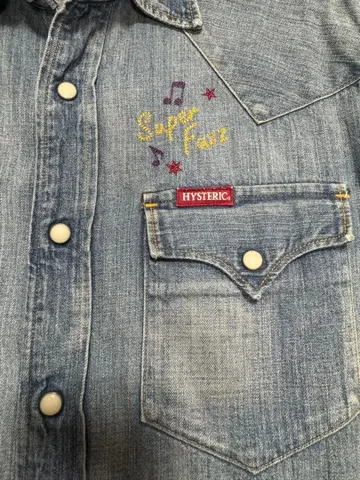 HYSTERIC GLAMOUR 데님 셔츠 자수 M 사이즈