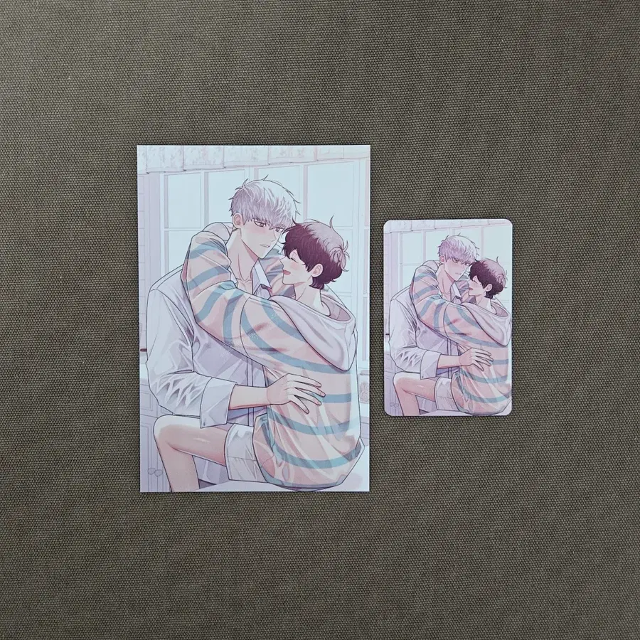 겨울 지나 벚꽃 투니크 콜라보 카페 5만원 특전 홀로그램 엽서 포토카드