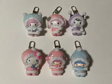 산리오 치비토모 시리즈 눈의 정령 마스코트 6개 세트