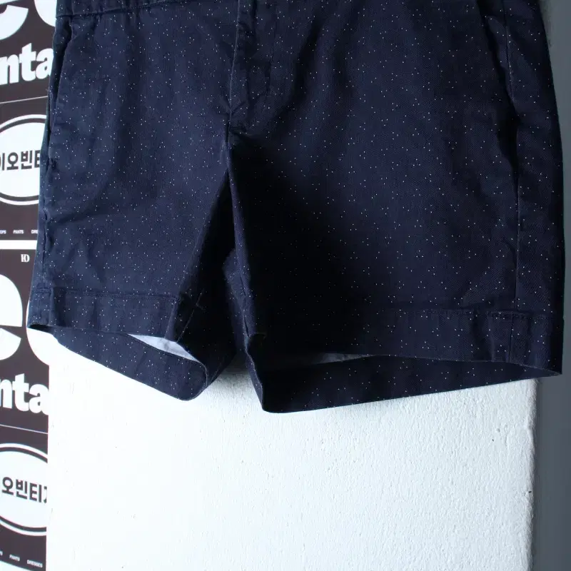 W(2XL) 타미힐피거 반바지 팬츠 빅사이즈 도트 치노 네이비-P1054