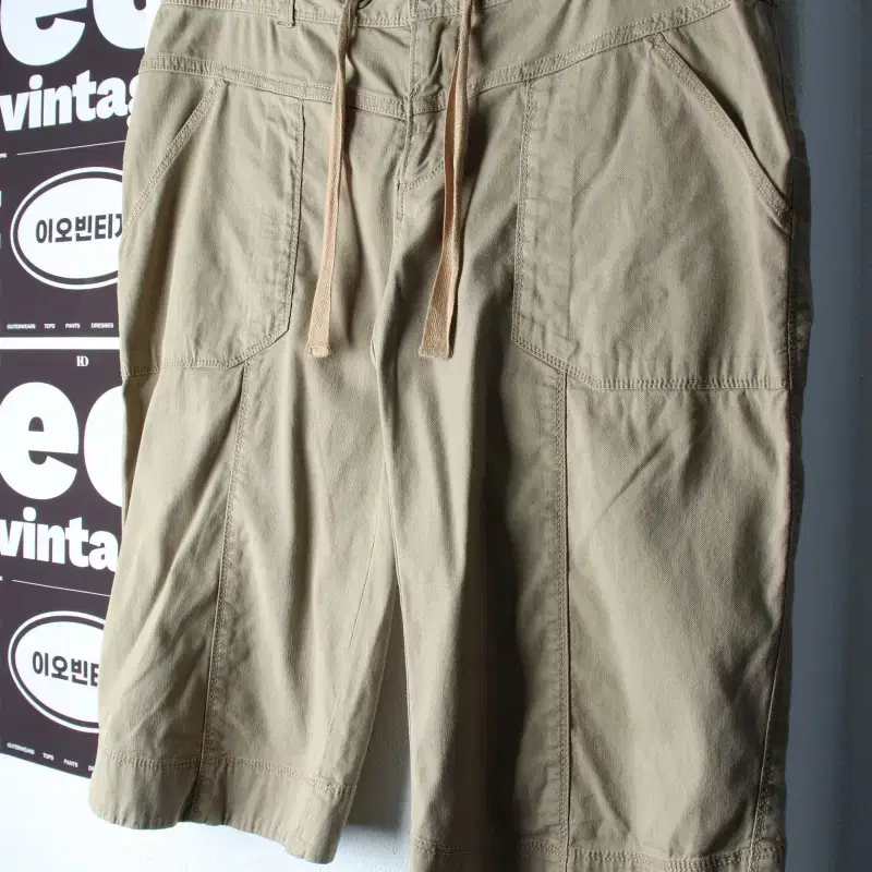 W(XL-2XL) 노스페이스 반바지 팬츠 5부 포켓 베이지-P10550