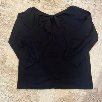BALLSEY 블랙 5부 기장 상의 보타이 리본 2way 투모로 38