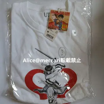 UNIQLO MANGA UT 킹덤 티셔츠 화이트 M 큐카이 원의