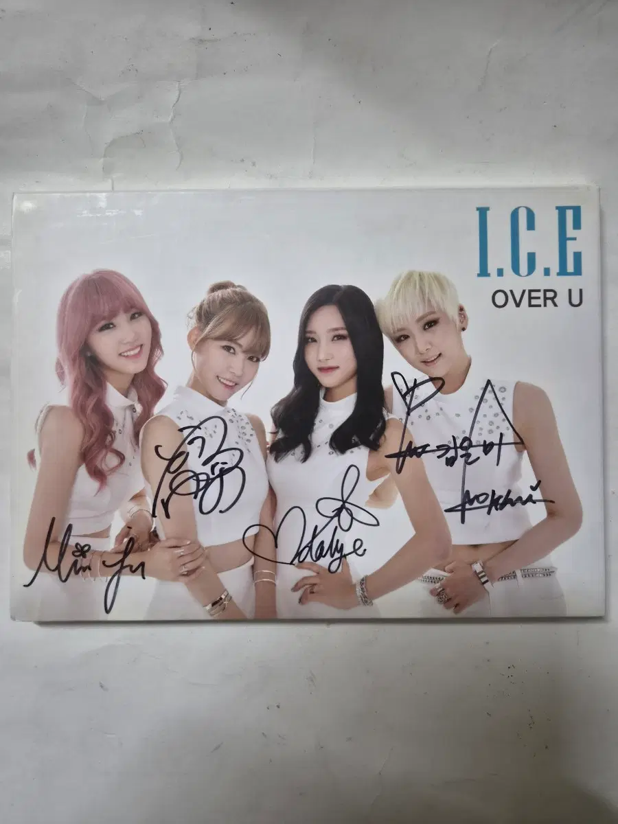 홍보용)아이스(I.C.E) OVER U 사인 cd 깨끗합니다