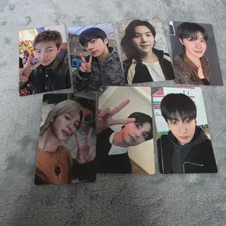 7장 일괄 아리랑 위버스 특전 포카 b 세트 방탄 bts