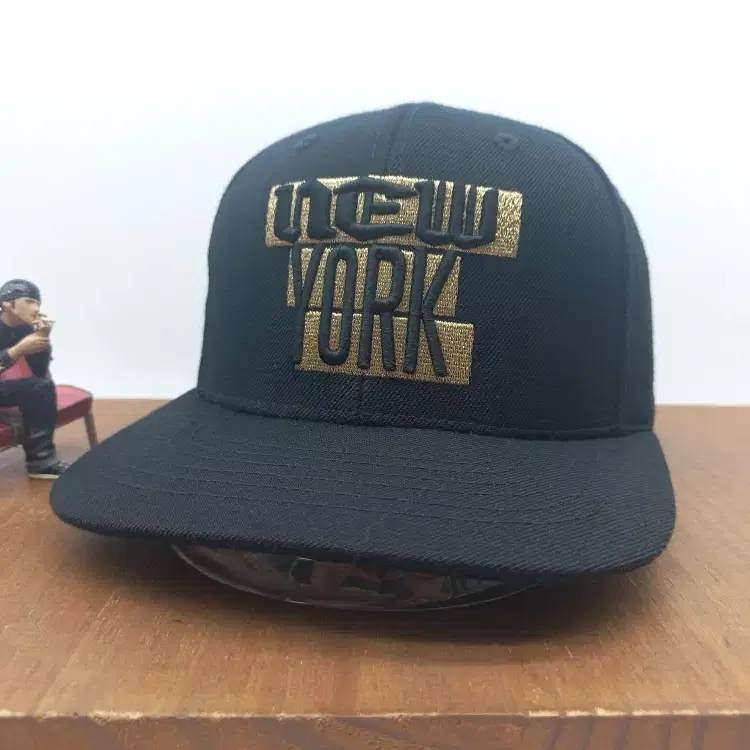 MLB 힙합 스냅백 모자 뉴욕 양키스 빅 스트랩 블랙