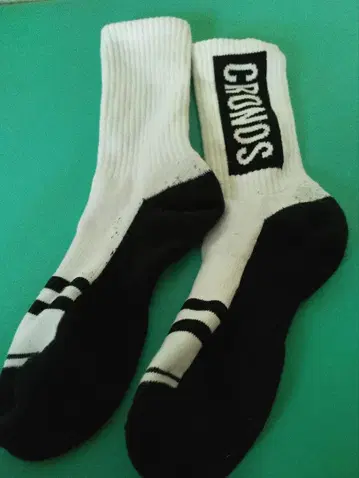 CRONOS 삭스 양말 블랙 화이트 27cm